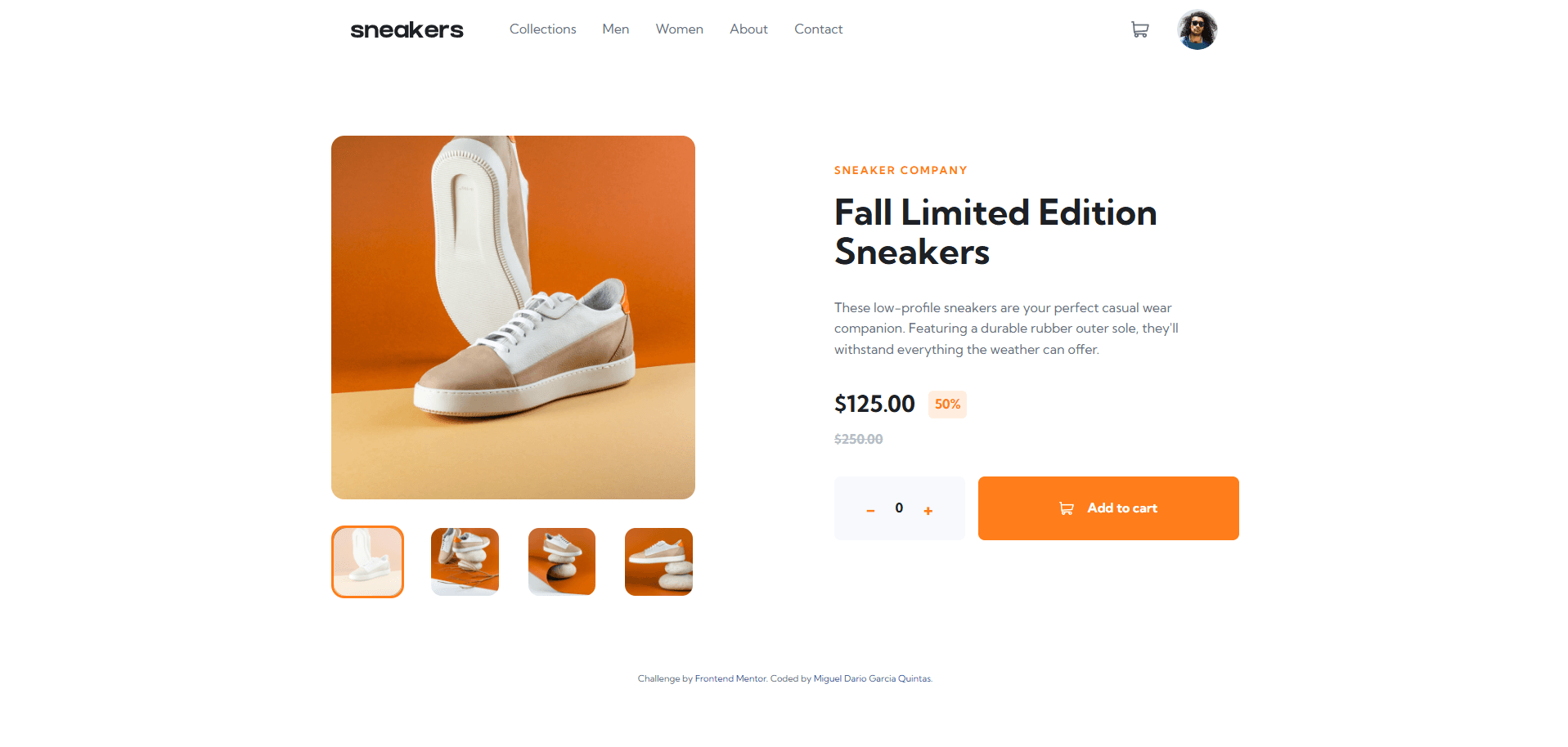 E-commerce product page